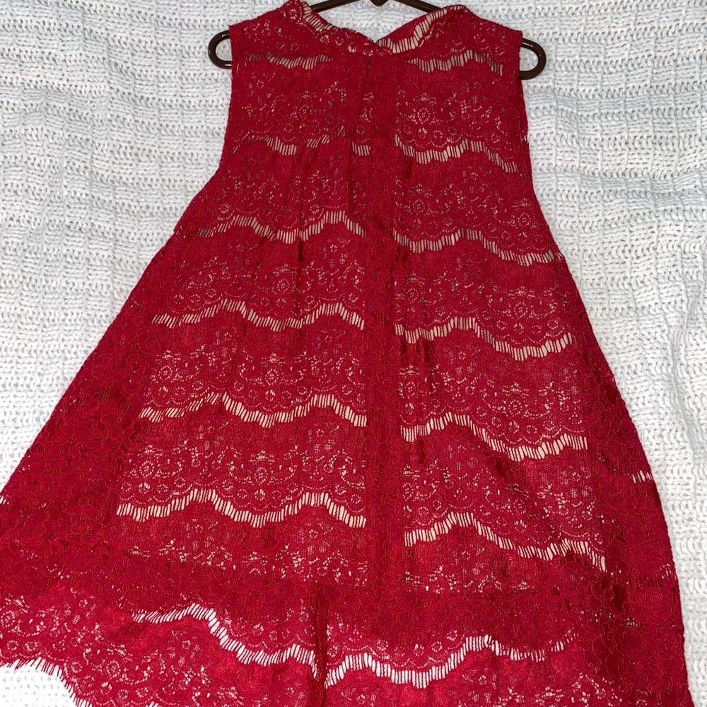 High neck lace blouse